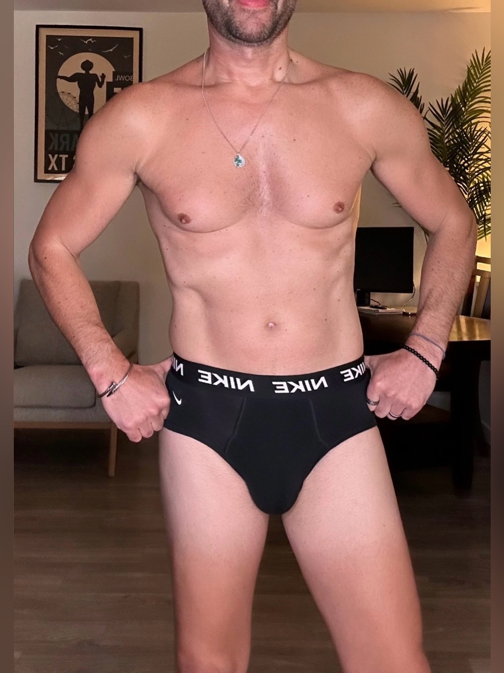 Nike | Black Briefs with White Logo Waistband (Small) - Picture 7 of 14